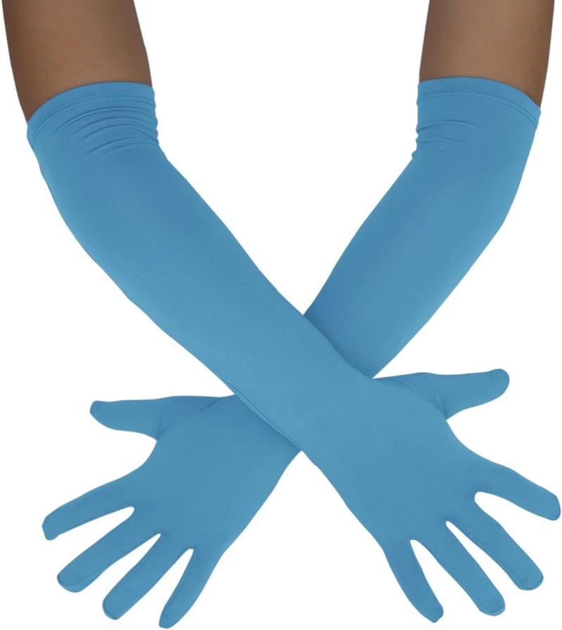 Sheface Men's and Women's 18" Spandex Long Gloves Stretchy Banquet Party Wedding Costume Gloves - Image 1